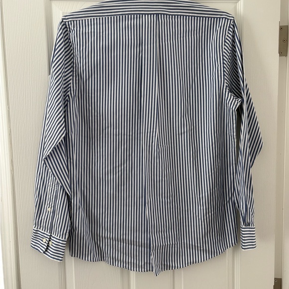 Brooks Brothers Navy and White Striped Shirt - Picture 2 of 6